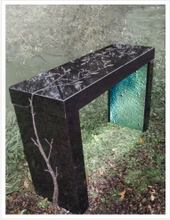 Black Artistic Granite Table