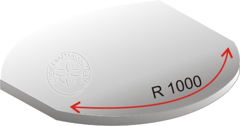 Curved End Radius - 1000