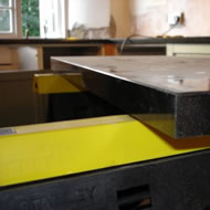 fitting granite worktop