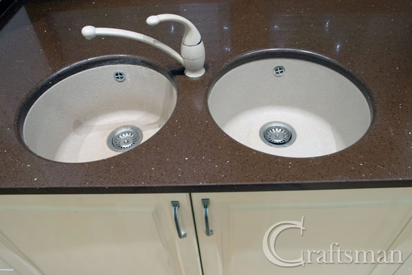 New worktop, sinks and taps 