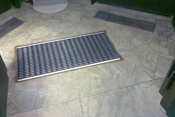 Pharmacy floor created with offcuts