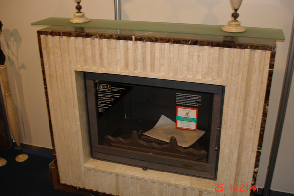 Fireplace made from offcuts